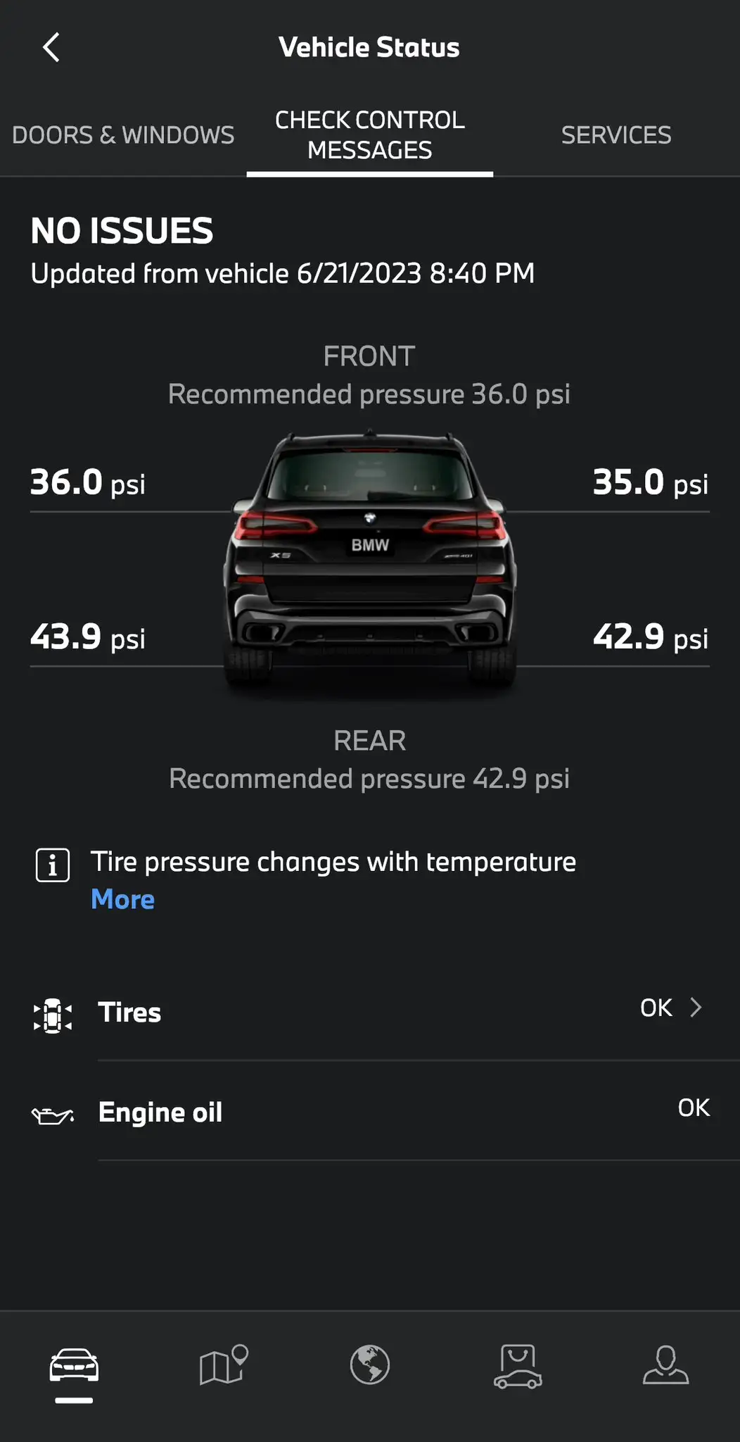 مصرف سوخت و فشار باد تایر